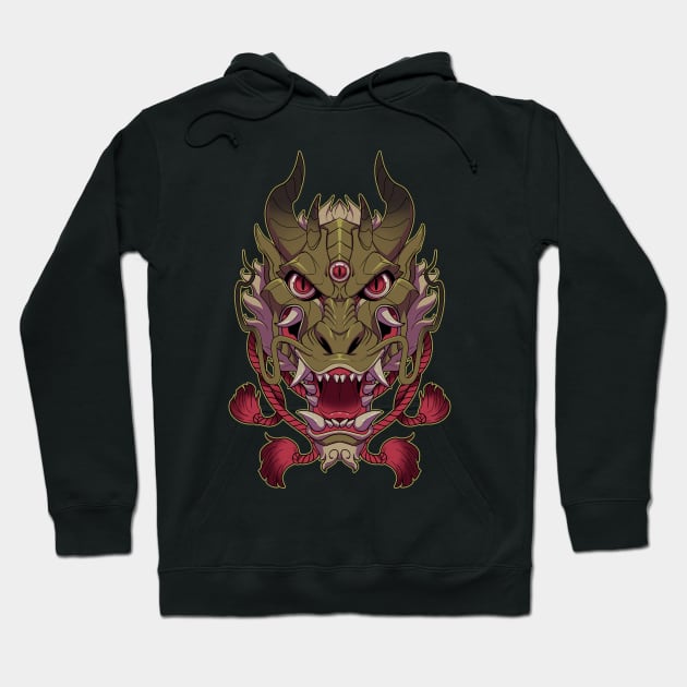 Loong The Chinese Dragon Hoodie by Mang Kumis
